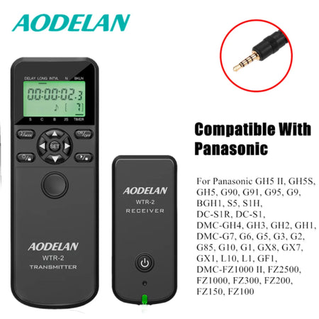 AODELAN Wireless Remote Timer &amp; Trigger for Canon, Nikon, Sony With P6 Cable / China