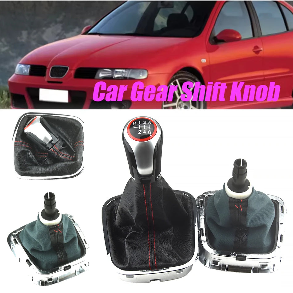 Perilla de Cambio Manual para Polo 6R 6C con Funda de Gaiter