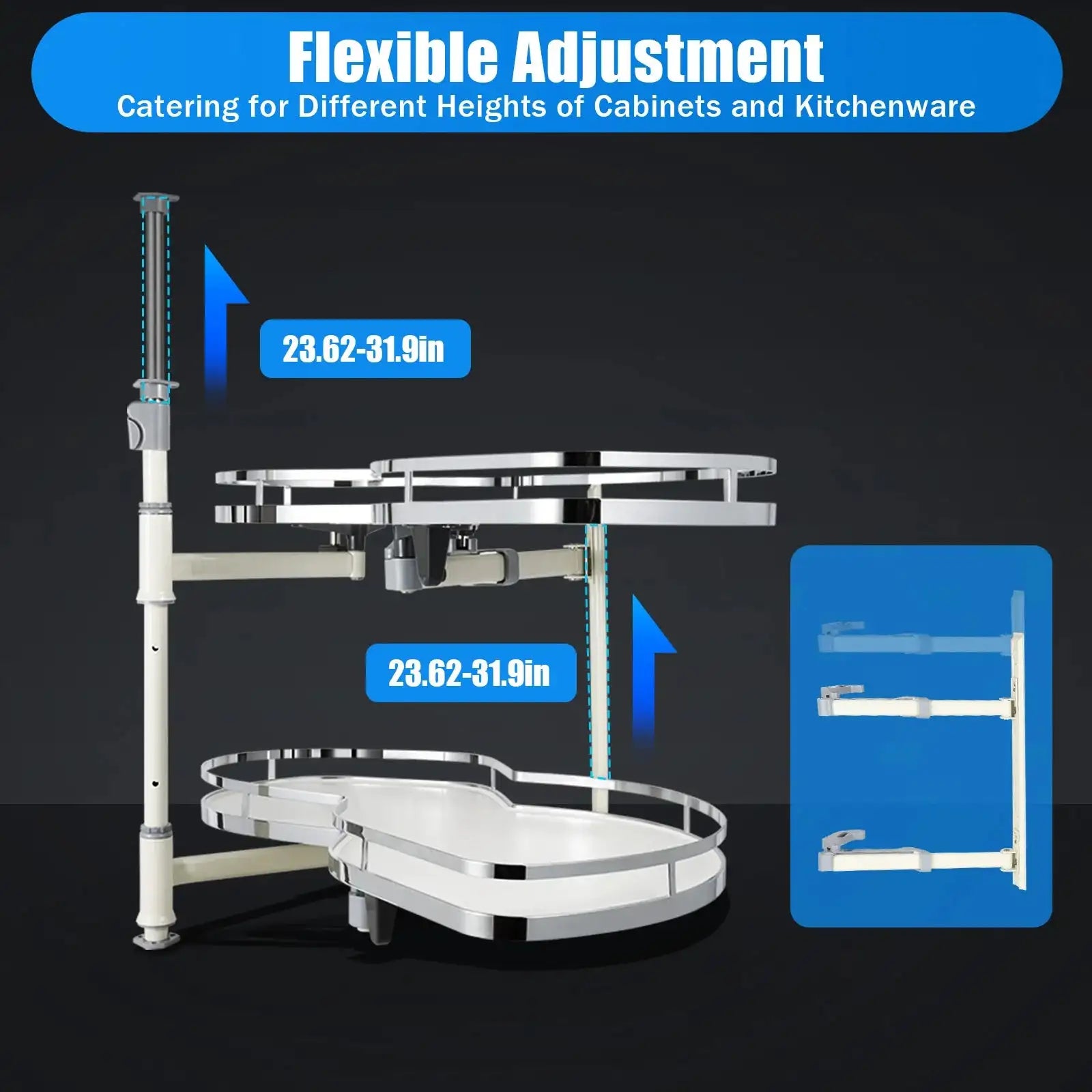 Corner Shelves for Cabinet Storage - Space Saving Design
