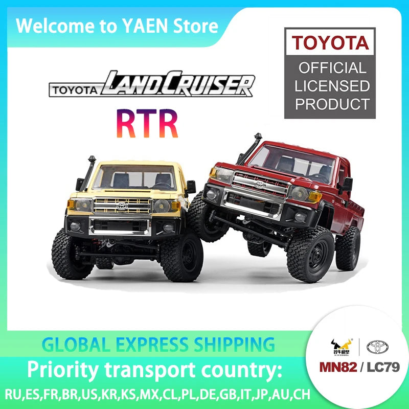 🟠 New Mn82 1:12 Remote-controlled Model Car Rc Climbing Off-road Vehicle Lc79 Large Pickup Truck Adult Toy Gift