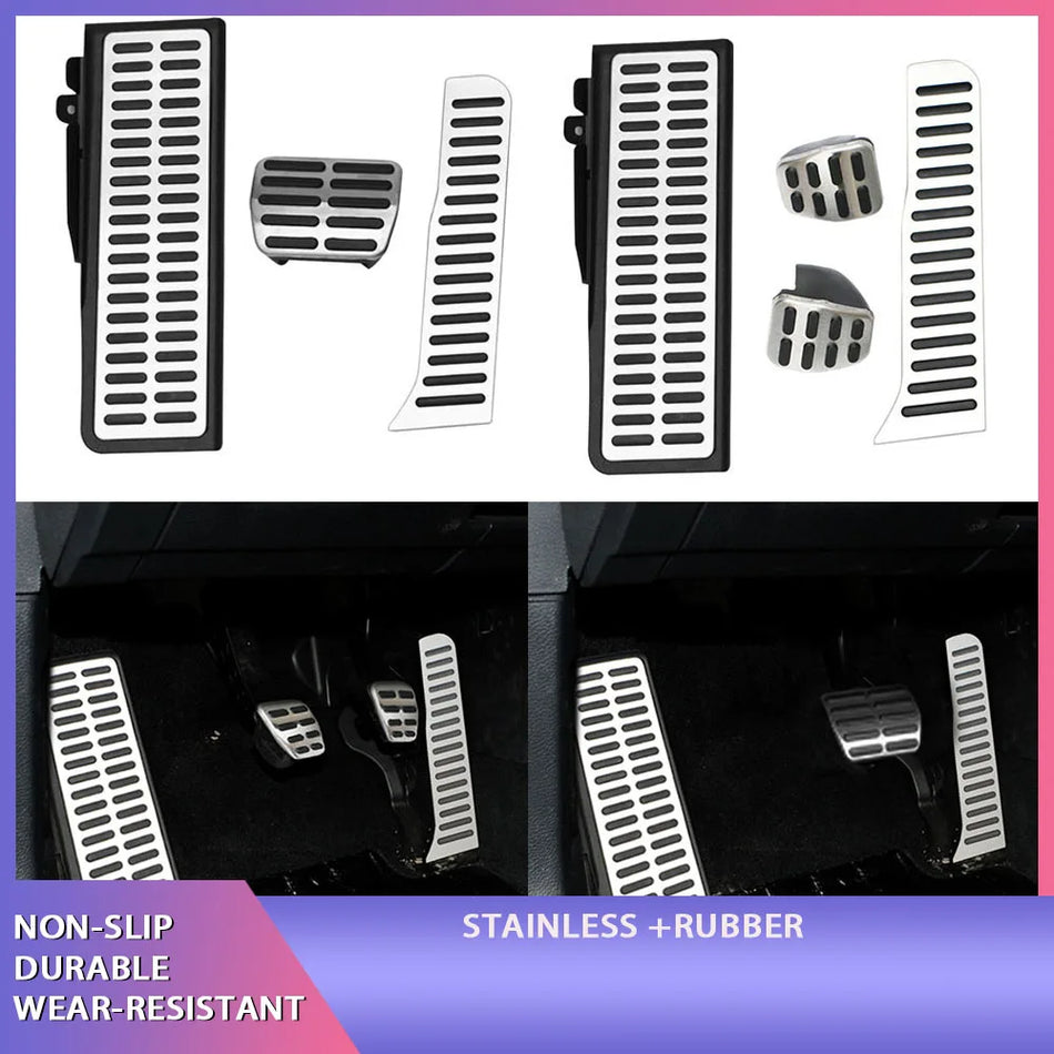 Polkimien suojat Volkswagen Golf kaasupoljin ja jarru ruostumatonta terästä vasemmanpuoleinen ohjaus 2003-2013