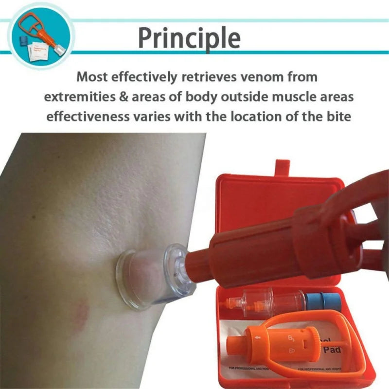 Snake Bite Kit Venom Extractor &ndash; Outdoor First Aid Kit