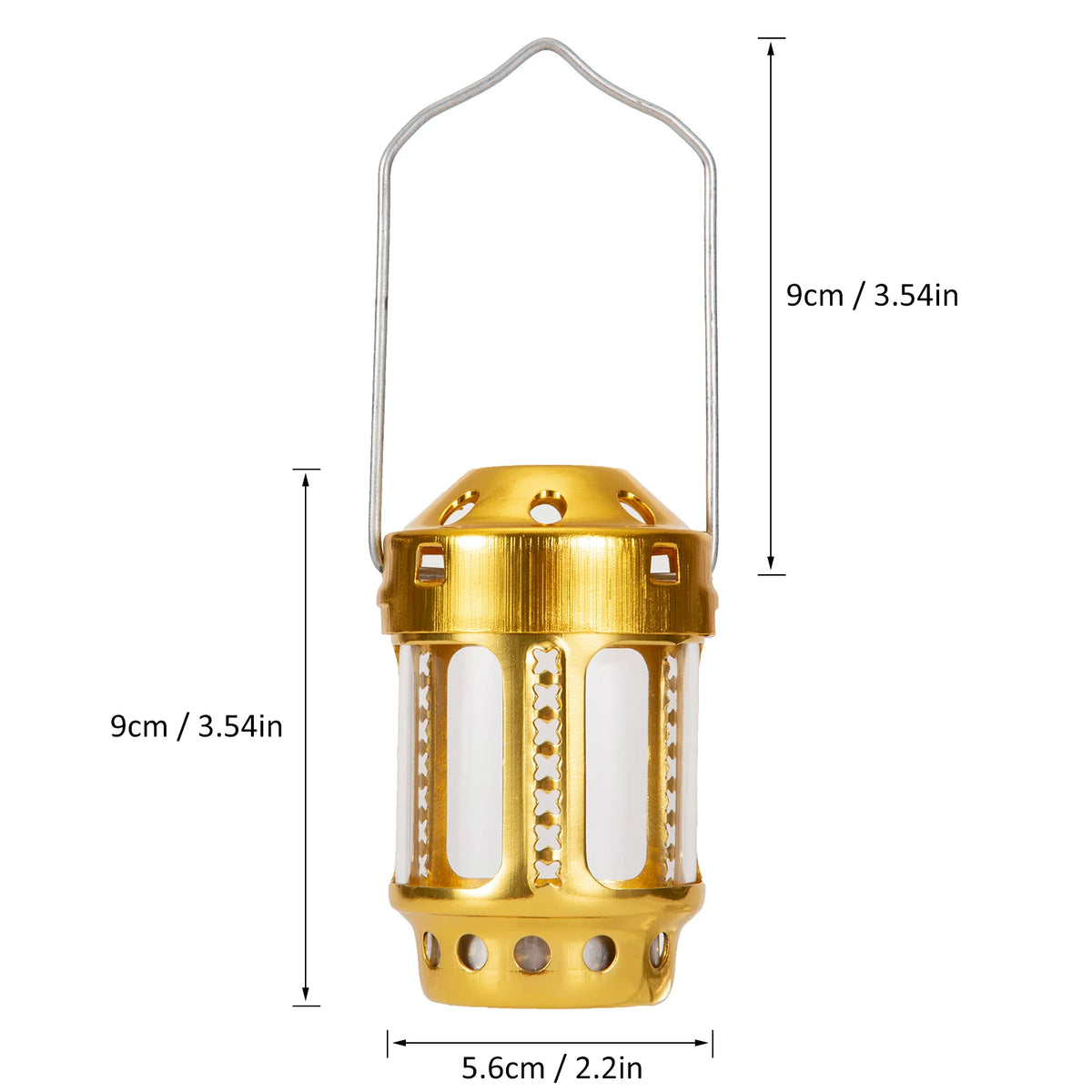Candle Lantern Mini Bright &ndash; Durable Outdoor Lighting 1pcs Gold