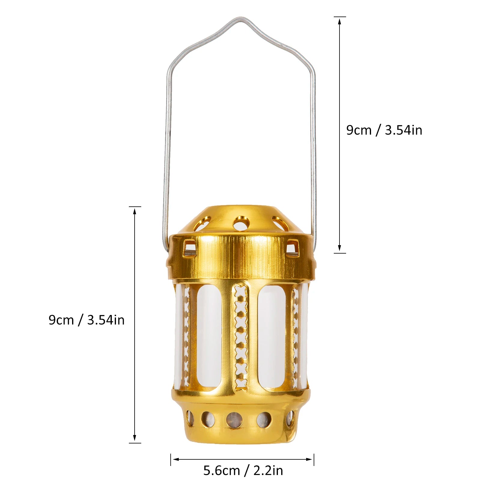 Candle Lantern Mini Bright &ndash; Durable Outdoor Lighting 1pcs Gold