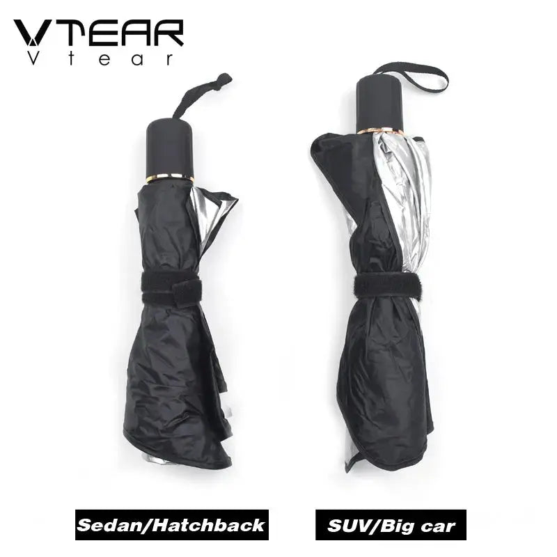 Vtear Universal Car Windshield Sun Shade Umbrella Foldable Front Window Sunshade UV Block Heat Insulation Reflective Sun Visor by InterCyprus Trading Ltd