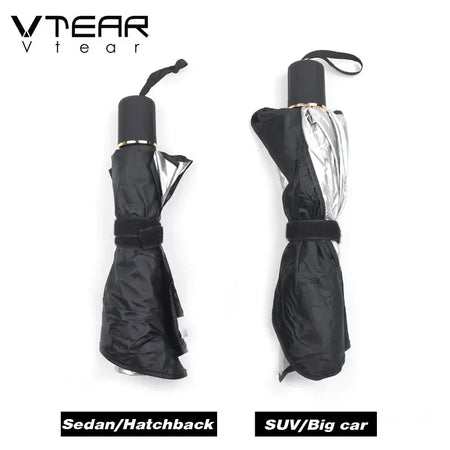Vtear Universal Car Windshield Sun Shade Umbrella Foldable Front Window Sunshade UV Block Heat Insulation Reflective Sun Visor by InterCyprus Trading Ltd