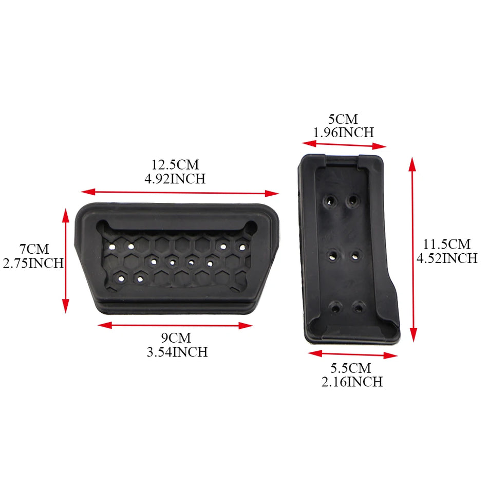 AT-polkimen peitteet Mitsubishi Lancerille, alumiiniseosperusta, liukumattomat kumiosat