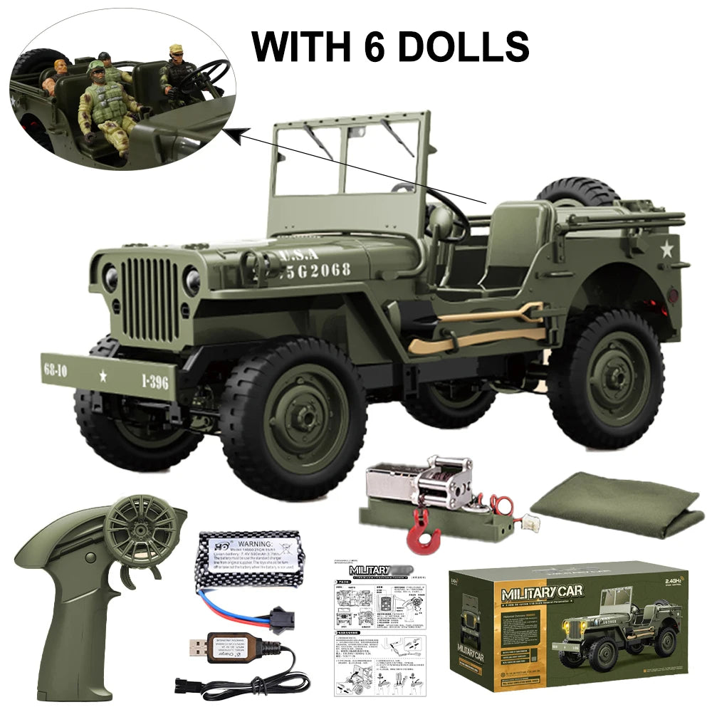 JJRC C8815 4WD Off-Road RC Car RTR Crawler &ndash; 2.4G Remote Pro with dolls