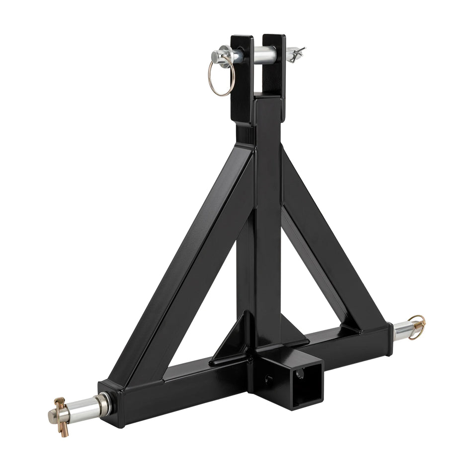 Enganche de remolque de 3 puntos con receptor de 2 pulgadas para tractor