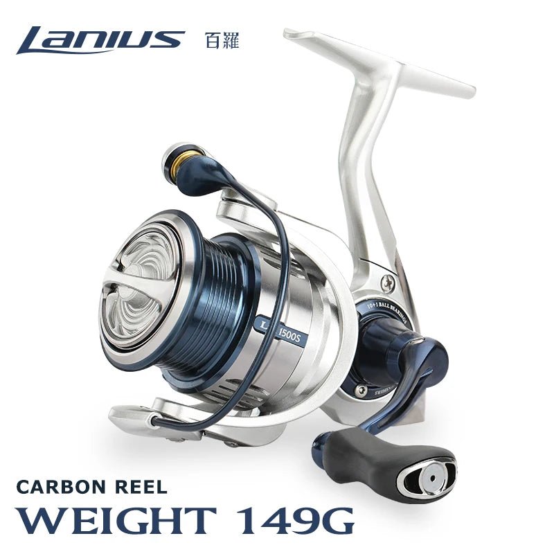TSURINOYA Ultralight Carbon Spinning Fishing Reel LANIUS - Lightweight Precision for Serious Anglers