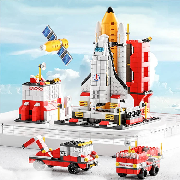 JIAJIALE Space Rocket Launch Model Building Blocks Set 1000pcs
