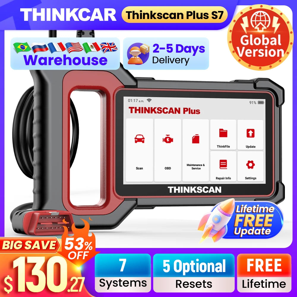 ThinkCar Thinkscan Plus S6 S7 OBD2 Scanner &ndash; Code Reader