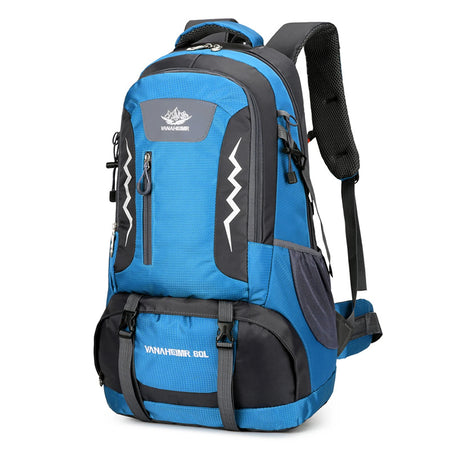 Lixada 60L Hiking Backpack &ndash; Water Resistant Outdoor Travel Sky blue