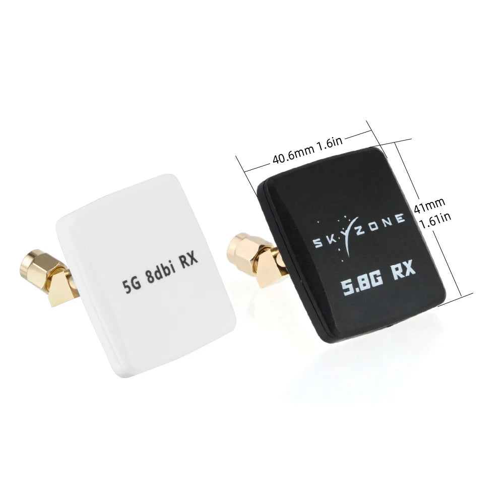 RC FPV Receiver 5.8G 5G 8DBI High Gain Flat Panel & 5.8G Mushroom FPV Antenna for FPV Goggles SKY04X 04O PRO Receiver RC Drones by InterCyprus Trading Ltd
