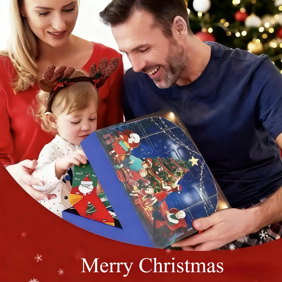 Χριστουγεννιάτικο ημερολόγιο αντίστροφης μέτρησης κάλτσες μέσης γάμπας 24 ζευγάρια, βαμβακερές χριστουγεννιάτικες κάλτσες δώρο