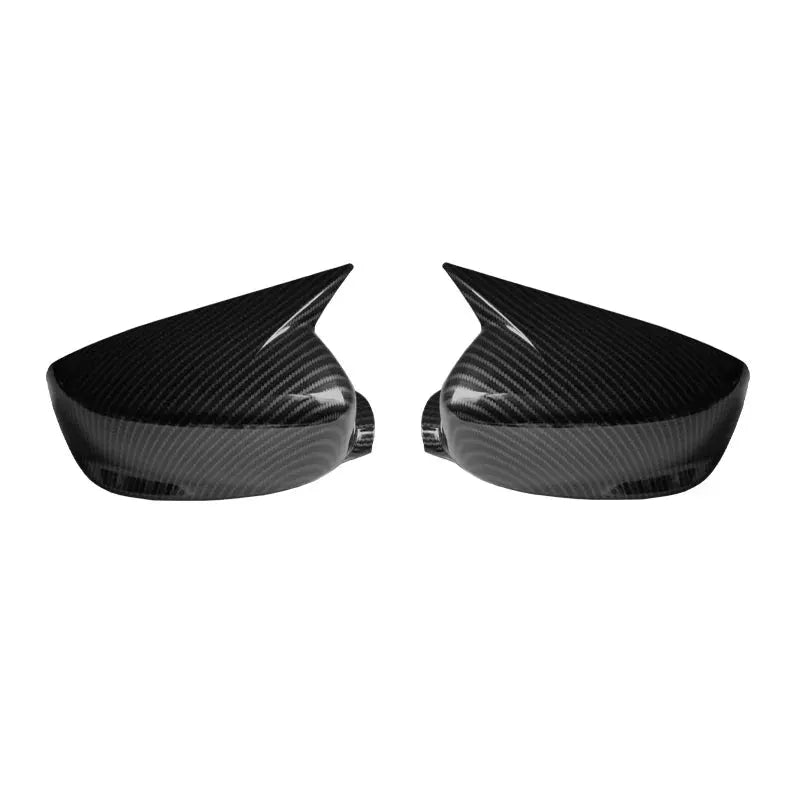 Car Side Wing Replacement Mirror Cover Rear-View Caps For Honda Accord 8th 8.5th 9th 2008-2017 Carbon and Glossy Black by InterCyprus Trading Ltd