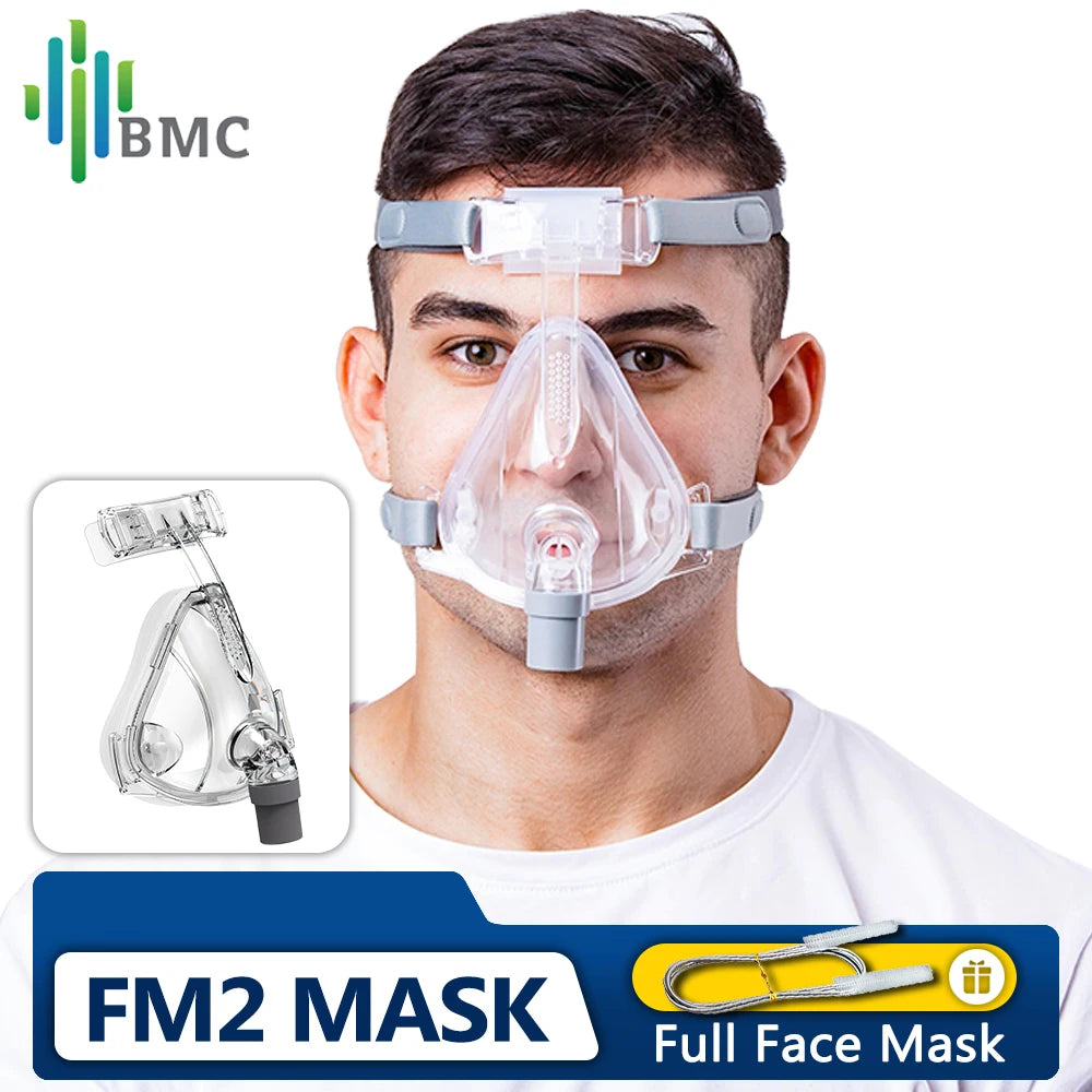 BMC FM2 Full Face Mask For CPAP Bipap &ndash; Eco Elastic