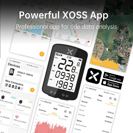 XOSS G2 GPS Bike Computer &ndash; IPX7 Waterproof Design