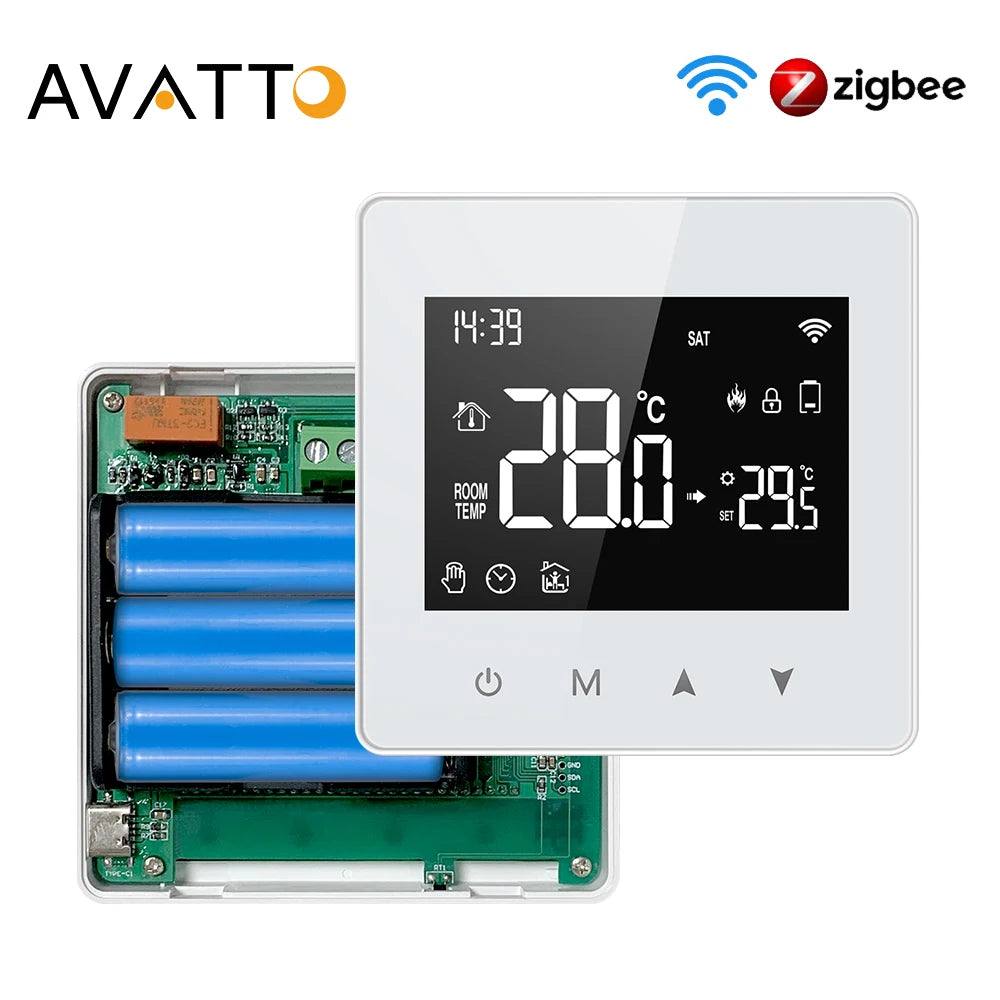 AVATTO ZWT198 Tuya Smart Thermostat &ndash; Voice Assistant Ready