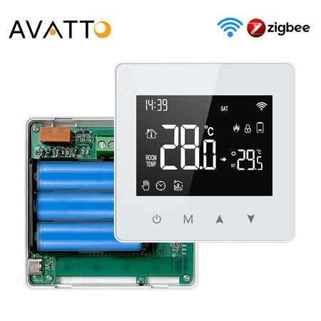 AVATTO ZWT198 Tuya Smart Thermostat &ndash; Voice Assistant Ready