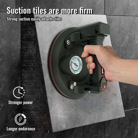 8 Inch Vacuum Suction Cup With Gauge &ndash; Long Life Battery