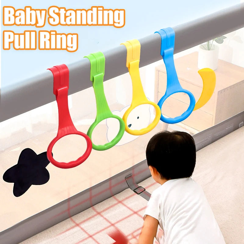 Children's Playpen Pull Ring for Crib - Baby Stand &amp; Toddler Arm Strength Aid