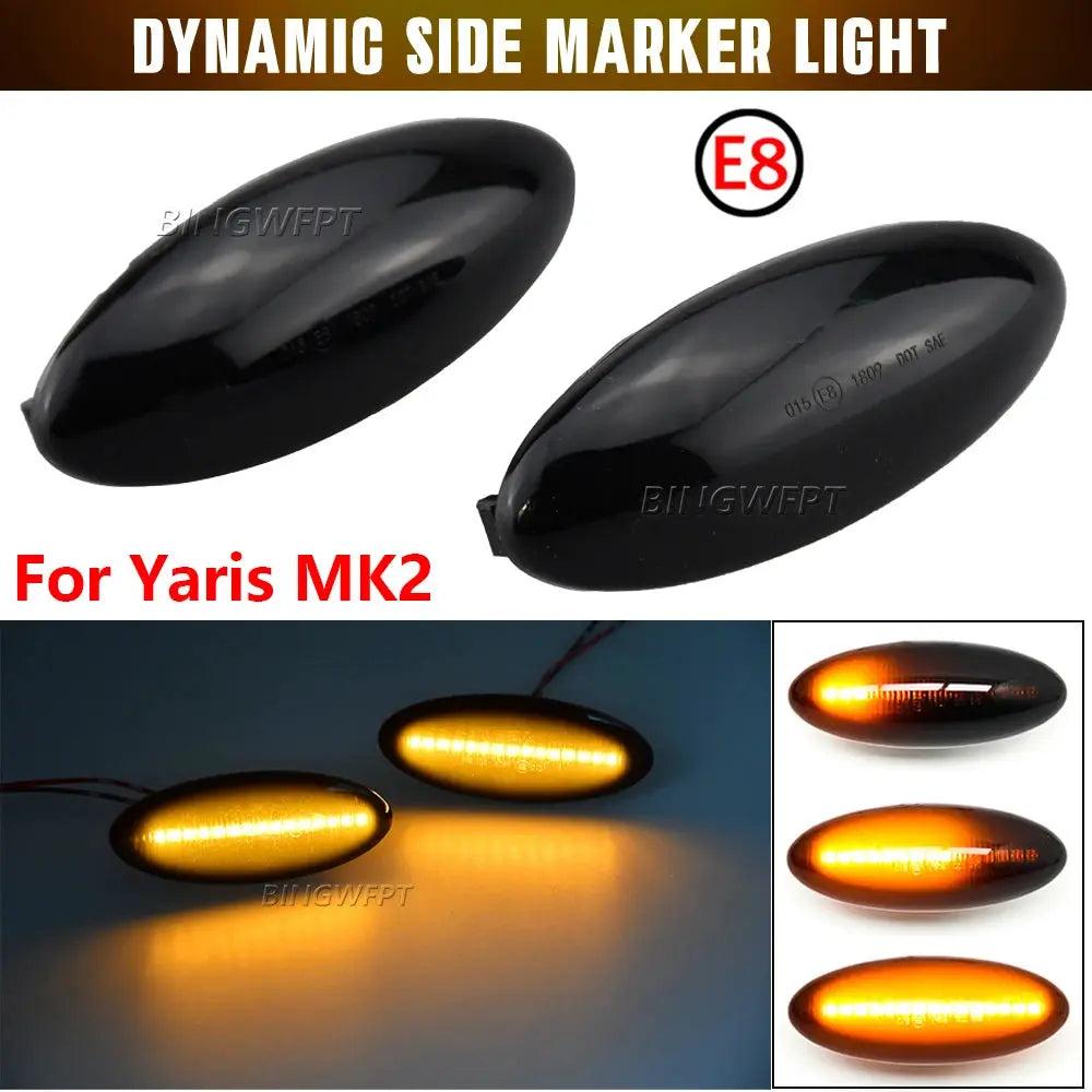 LED Turn Signal Light Dynamic Side Marker Fender Sequential Lamp For Toyota Yaris Vitz XP90 RAV4 XA30 MK3 Auris E150 Corolla by InterCyprus Trading Ltd