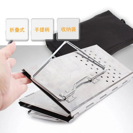 GRILL GURU Portable Stainless Steel Charcoal Starter for Outdoor Barbecues