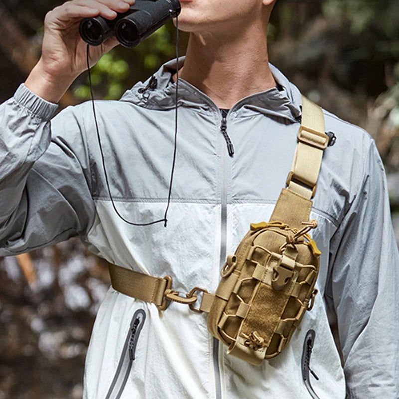 Tactical Sling Front Chest Bag &ndash; Water Bottle Pouch