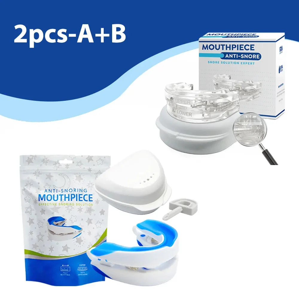 Mouthpiece Anti Snore Mouth Guard &ndash; Anti Snoring Aid 2pcs-AB