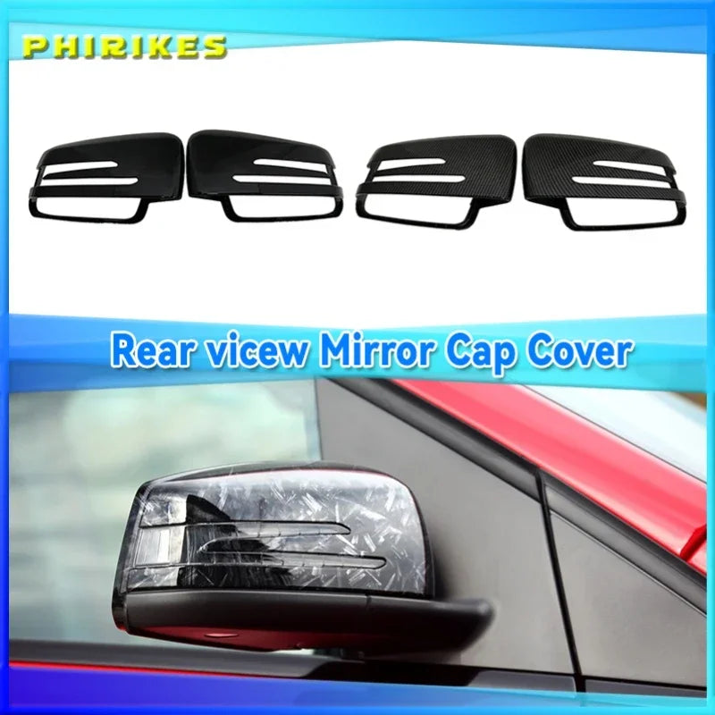 Melni sānu spoguļu vāciņi Mercedes W176 W246 W204