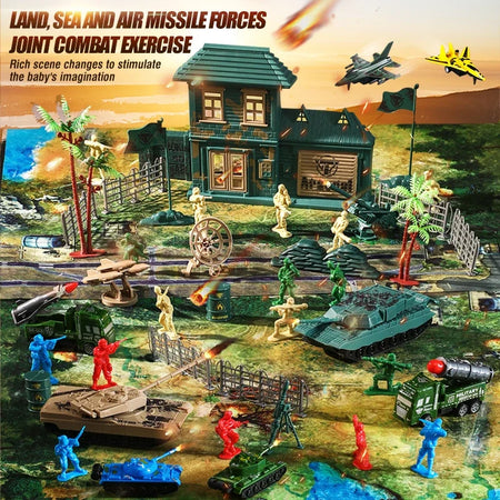 Military Action Figures Scene Map Kit &ndash; Educational Playset