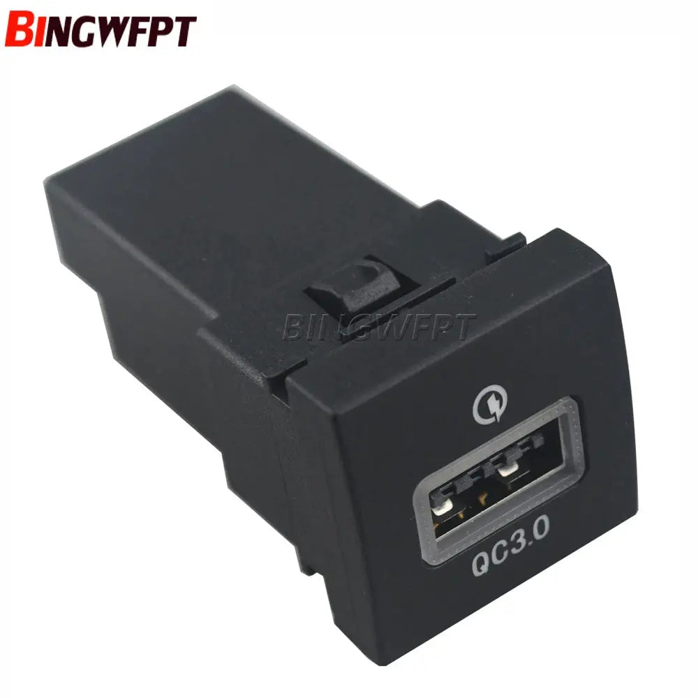 For VW Golf 6 Jetta 5 MK5 Scirocco 2010 2011 2012-2014 Car USB Charger Quick Charge QC3.0 Auto Phone Charging Adapter Button by InterCyprus Trading Ltd