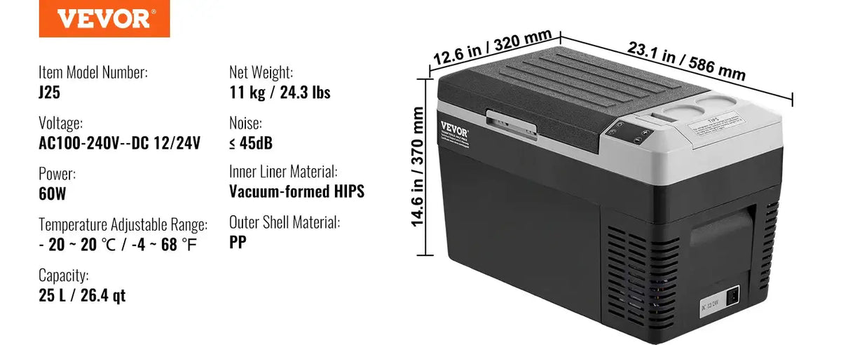 8L To 75L Car Refrigerator Outdoor Icebox Bluetooth J25 / spain