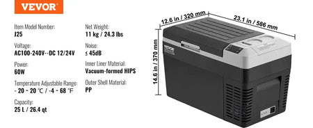 8L To 75L Car Refrigerator Outdoor Icebox Bluetooth J25 / spain