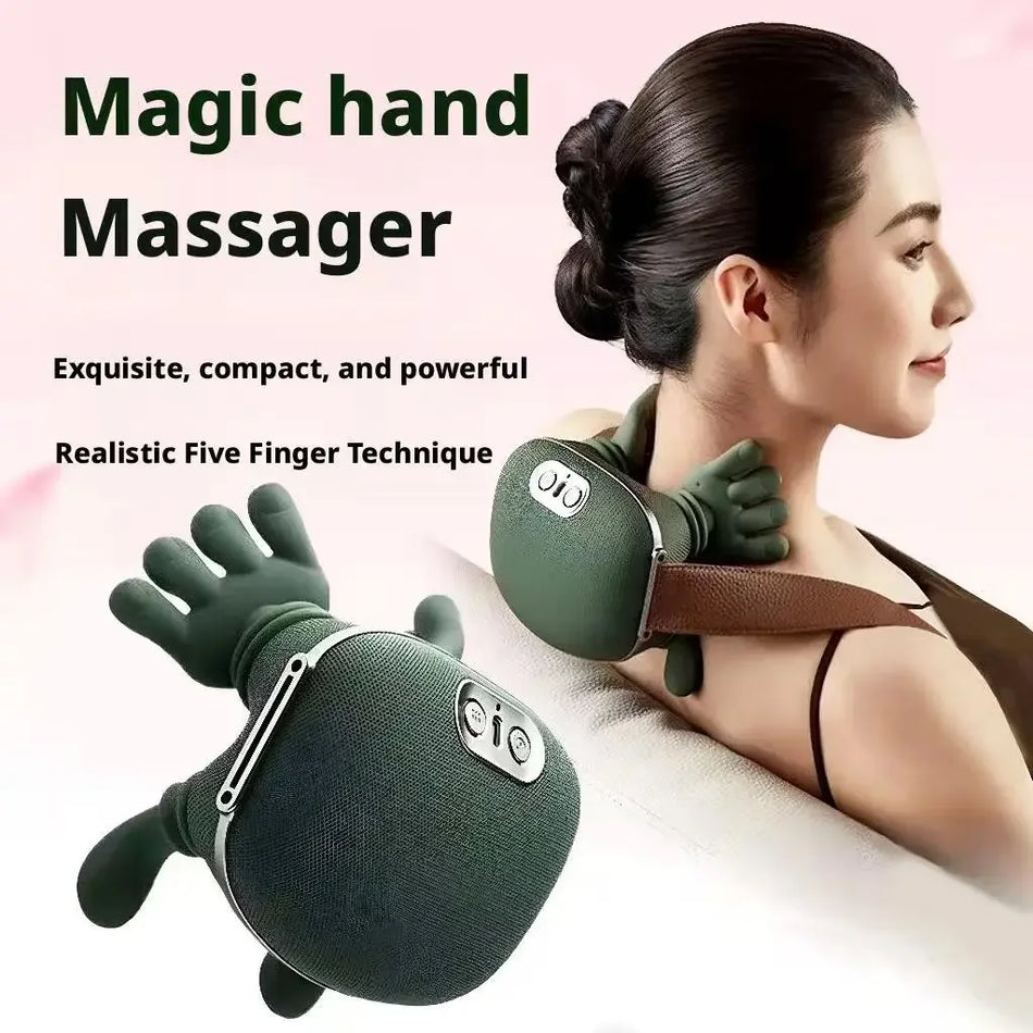 Heated Neck Massager with Shiatsu for Cervical and Shoulder Pain Relief at Home