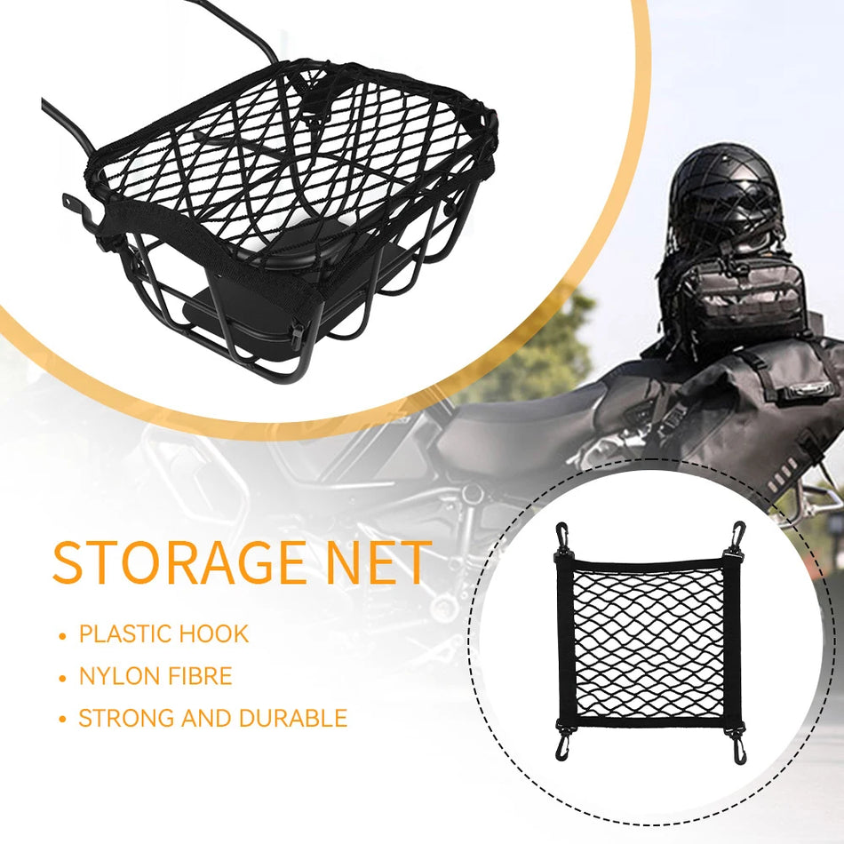 Hulit Helmet Storage Trunk Bag For Motorcycles, Lightweight Net