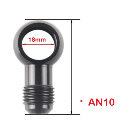 Aluminum Brake Banjo Fitting With AN3 AN4 AN6 AN8 AN10 Adapter Bolt by InterCyprus Trading Ltd