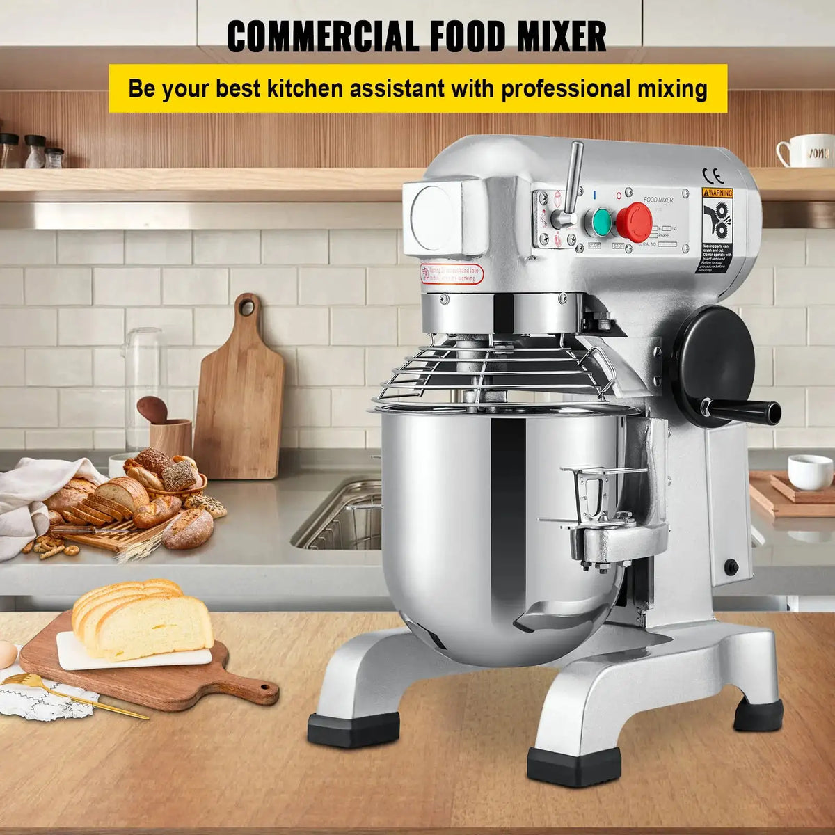 10 To 30L Commercial Dough Mixer Stainless Steel