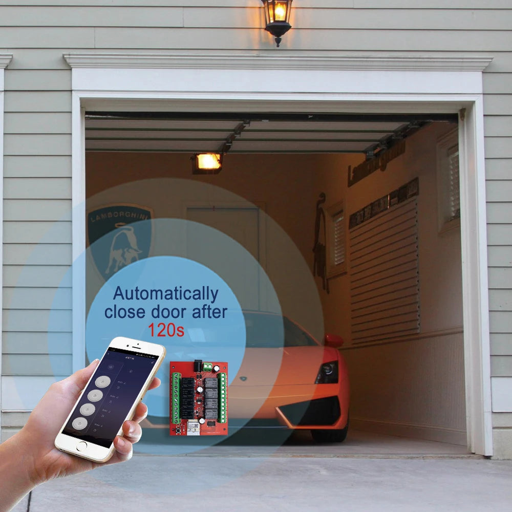 8CH Tuya Smart WiFi Relay Module - DC 12V/24V Remote Control for Alexa &amp; Google Home