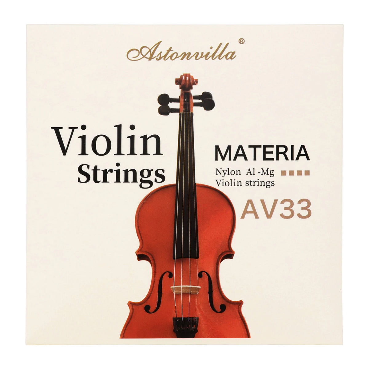 Astonvilla 4/4 Violin Strings E-A-D-G &ndash; High Quality Core AV33