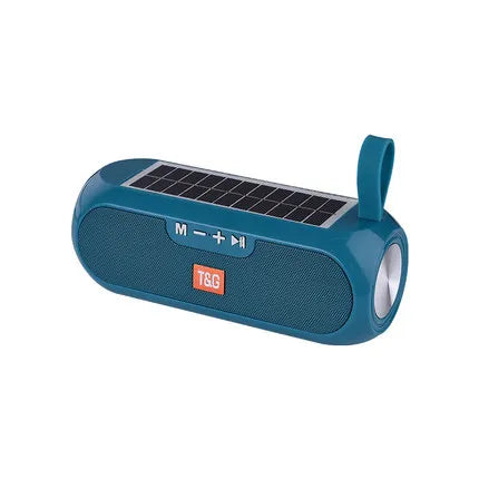 Bluetooth Solar Outdoor Speaker with FM Radio and MP3 Playback TG182 green