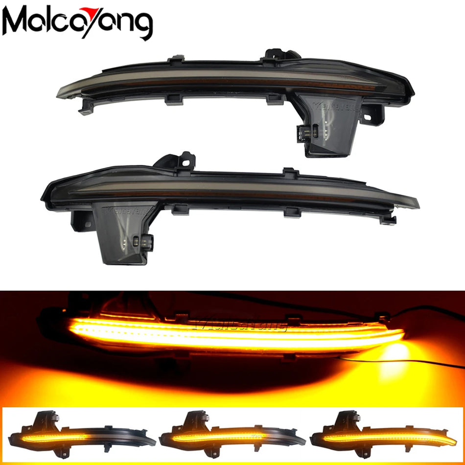 LED Dynamic Turn Signal Light Side Wing Mirror Sequential Indicator Blinker Lamp For Audi A6 C8 4K A7 4K8 A8 D5 2018 2019