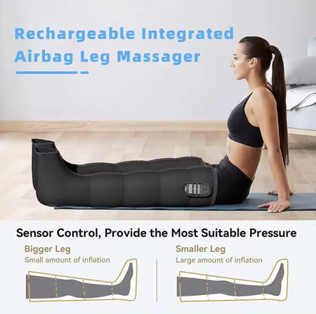 Air Compression Leg Massage Boots &ndash; Rechargeable Battery