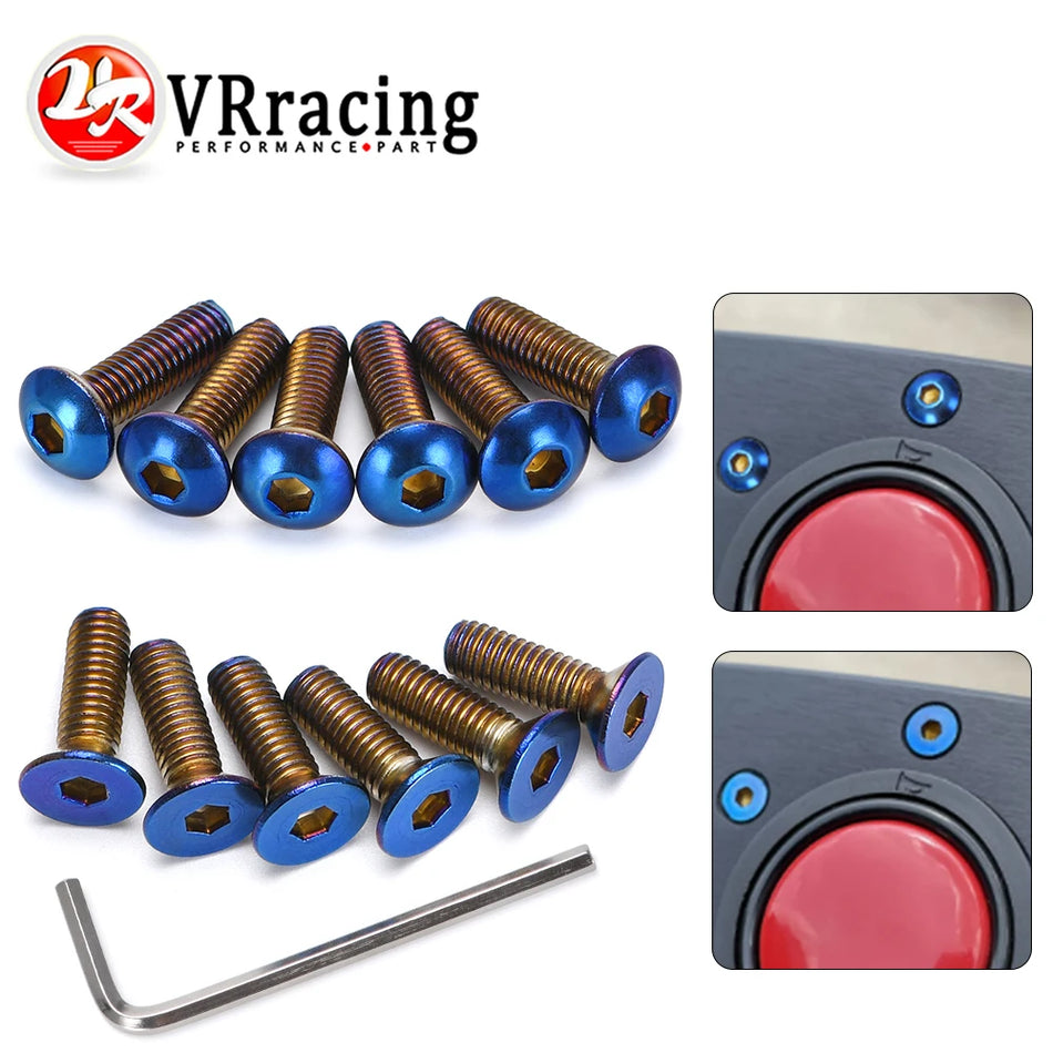 Șuruburi pentru Volan din Titan Ars 6buc pentru Montaj Universal, Kit Boss Works Bell