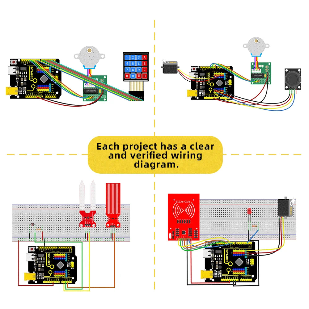 KEYES Complete Starter Kit &ndash; 40 Creative Projects for Arduino Learning