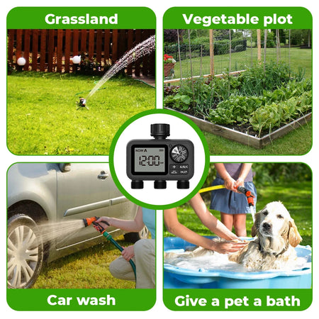 HCT-M08 Water Timer &ndash; Three Outlet Rain Delay System