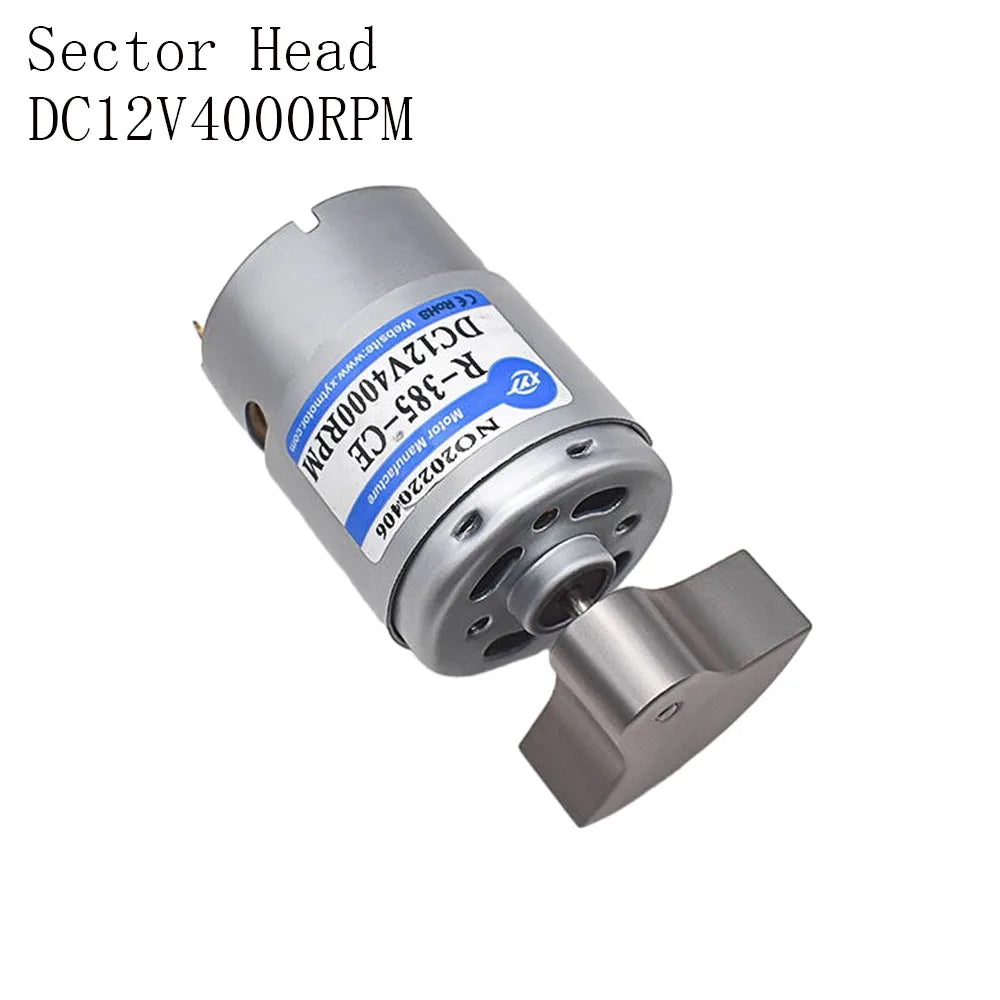 RF-385 Miniature DC Vibration Motor - Speed Adjustable 12V/24V, 4000/8000RPM