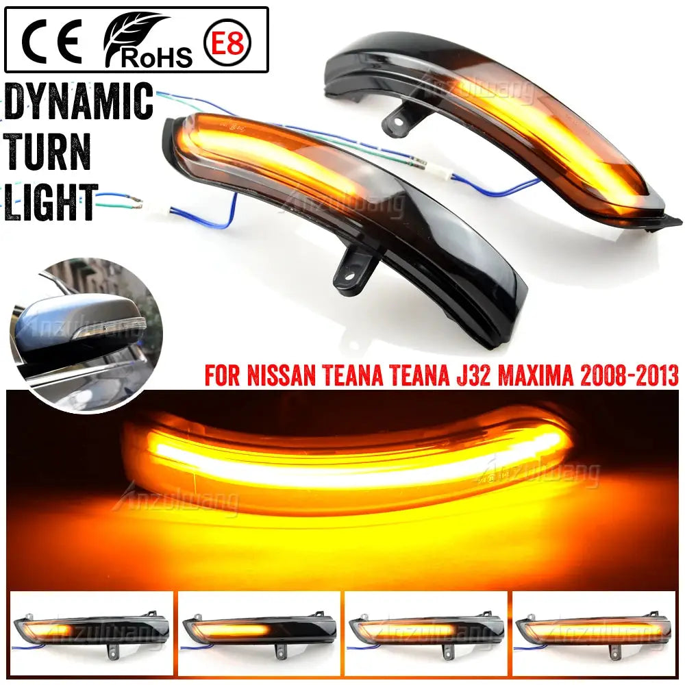 Dynamic Arrow LED Turn Signal Lights for Nissan Teana J32 Maxima by InterCyprus Trading Ltd