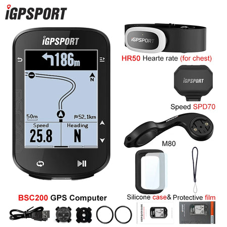iGPSPORT BSC200 &ndash; Wireless Waterproof GPS Cycling Computer 200 HR50 SPD70 / CHINA